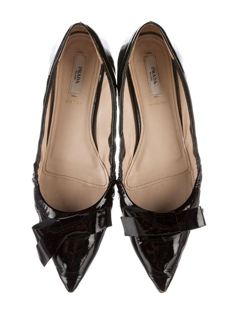 prada patent leather|prada patent leather flats.